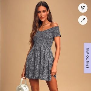 Lulus cross smocked dress, size medium.